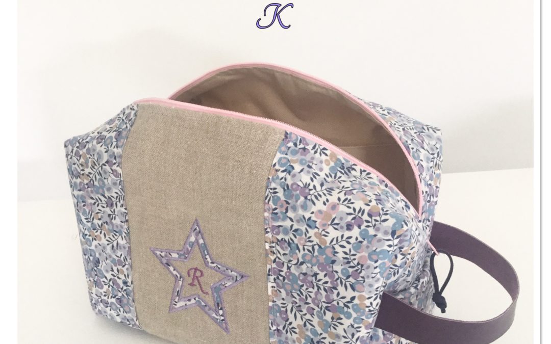 Trousse Romane liberty of London Wiltshire lilas 1 Zip