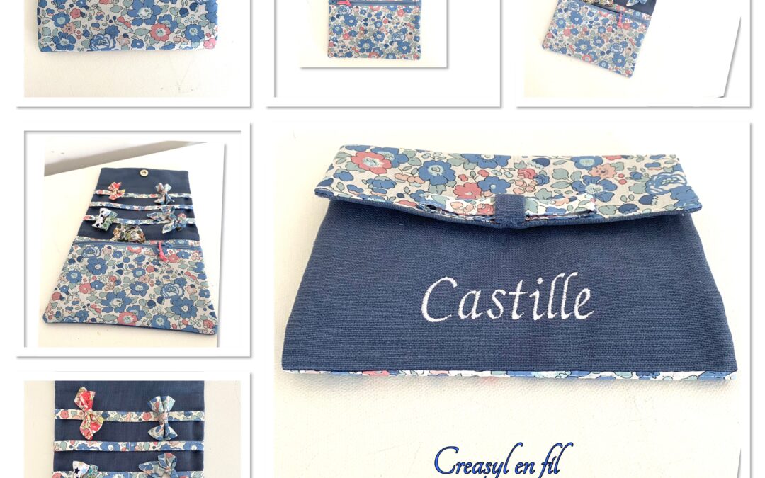 Pochette à  barrettes Castille