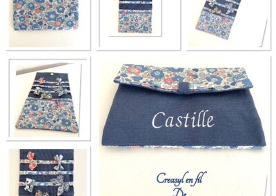 Pochette à  barrettes Castille