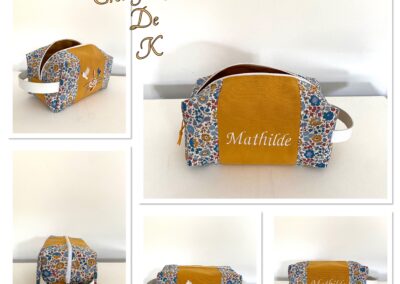 Trousse Mathilde liberty of london d’Anjo bleu 1 Zip