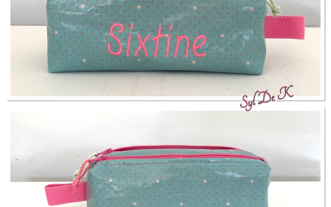 Trousse scolaire Coton ciré Sixtine